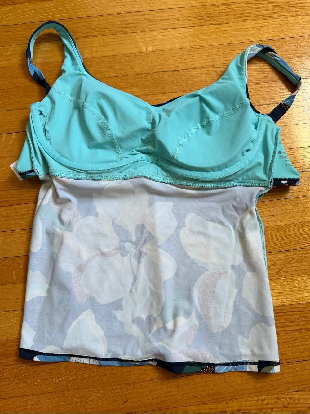 SET! Athleta Bondi Bra Cup Tankini 36D/DD + M bottom